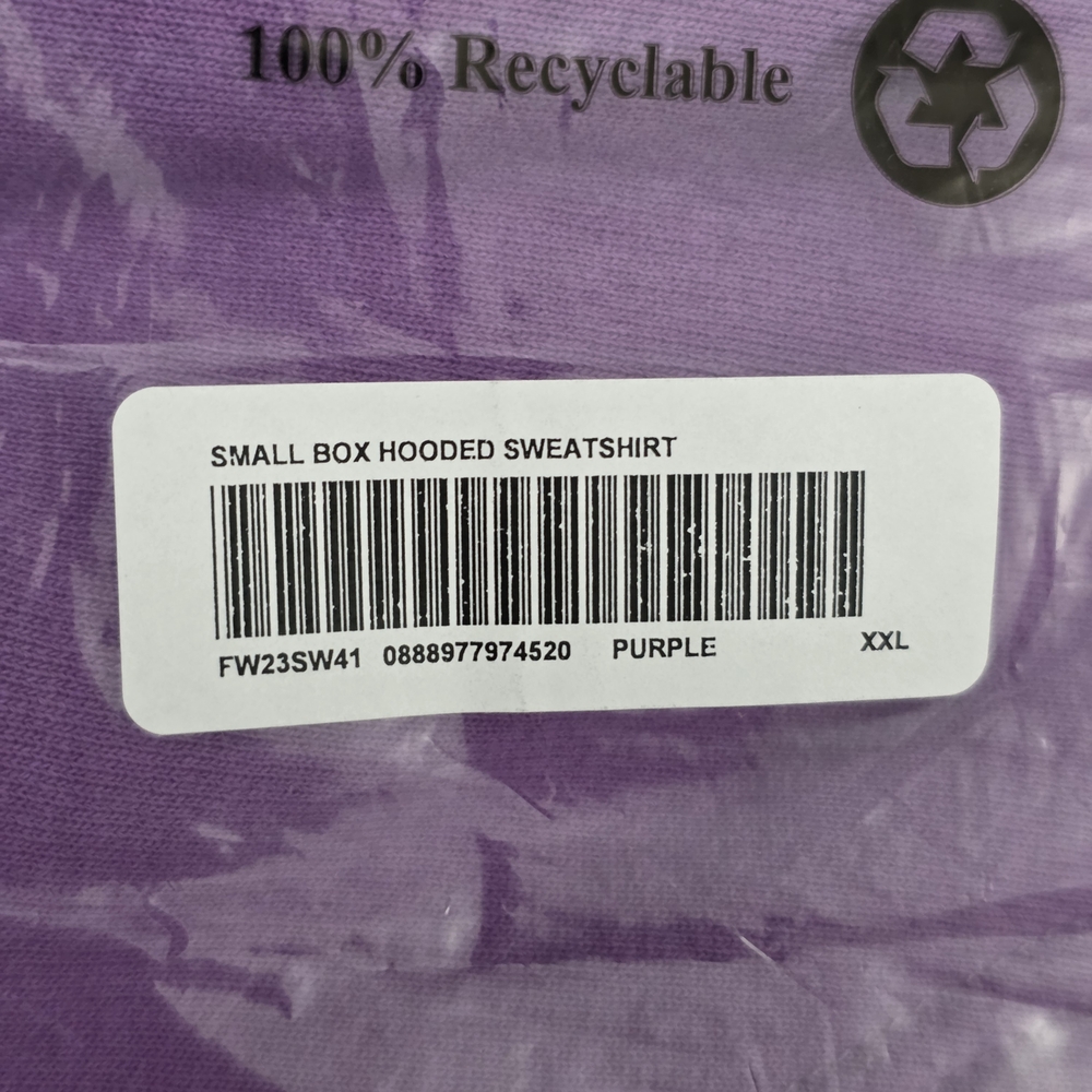 Supreme Purple Hooded Sweatshirt - Picture 4 of 5